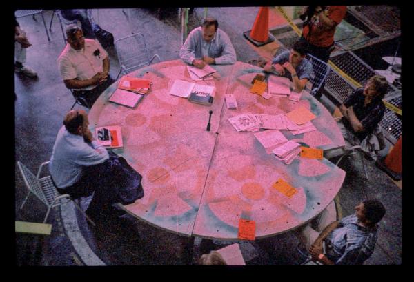 James Acord, Round Table, for artists, environmentalists and nuclear experts, Hanford USA, 1999