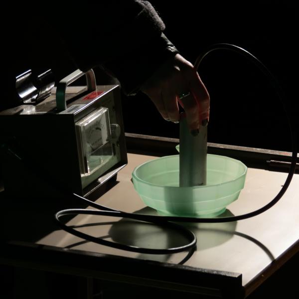 SAD, Testing Uranium Glass, Goldsmiths 2013