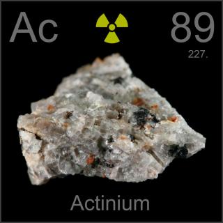 Actinium (c) 2014 Theodore Gray periodictable.com